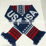 High Quality Men Acrylic Knitted Fan Scarf