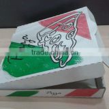 white corrugated cardboard Custom disposable courrgated paper cardboard pizza box/high quality and cheap price pizza box