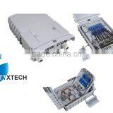 FTTH 2pcs 1*8 PLC splitter box splicing box 16cores fiber box