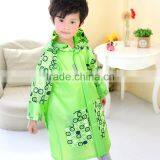 2016 New Design Best Selling Kids Wear Green Background Disposable Rain Poncho With Poka Dot thumbnail-6