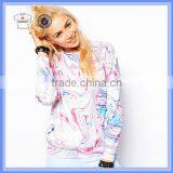 100% Polyester Custom Printing Hooodies, Sublimation Women Hoodies thumbnail-1