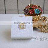 2016 High Quality Elegant Wedding Ring Jewelry Box With Beaded Name Plate of G