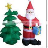 Inflatable Artificial Christmas Tree With Santa thumbnail-1