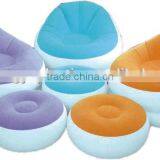 Inflatable Sofa Bed Outdoor or Indoor With Comfortable Armrest and Cup Holder With/without Pump