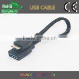 Black Micro Usb 3.0 Otg Cable for S5 and Note2 15cm 20cm 25cm
