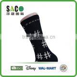 White Well Shape Pattern Black Compression Nylon Sport Socks thumbnail-3