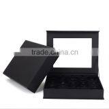 Chinese Factories Wholesale Custom 24 Slot Jewelry Box, High-grade Leather Black Gift Box