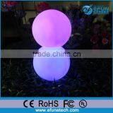 Promotion Gift 2017 Rgb Color Changing White Plastic PVC Mini Decorative Led Ball Light Outdoor
