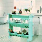 Kawachi 3 Tier Corner Storage Shelf Plastic Bathroom Rack thumbnail-1