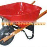 Metal Wheelbarrow With Rubber Tire