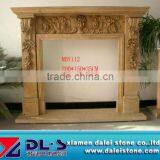 Beige Marble Fireplace Mental thumbnail-1