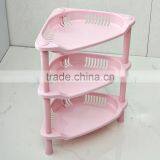 N504 3 Tiers Homeware Diaplay Plastic Storage Holder Bathroom Corner Rack Household Accessories thumbnail-6