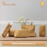 Green Field Cosmetic Washable Kraft Paper Brush Sets Bag in Shell Design thumbnail-4