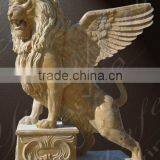 Hand Carved Marble Stone Lion Statue Sculpture Garden Yard Decoration Item thumbnail-3