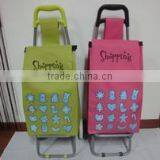 Light Wheeled Shopping Trolley, Hard Wearing & Light Weight Oxford Rolling Push Trolley thumbnail-1