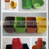 Factory Price Long-lasting Diswasher Safe Bamboo Fiber Product Degradable Flower Pot