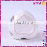 Heart Shape White Ceramic Essential Oil Burner for Craft thumbnail-6