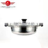 High Quality 3pcs Stainless Steel Pots Set With Glass Cover thumbnail-2