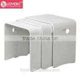 Set Of 3 Mondern MDF Wood Nesting Tables Nest of 3 Coffee Tables Living Room Side End Tables thumbnail-2