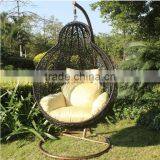 Fashionable Round Indoor Rattan Wicker Swing Chair thumbnail-2