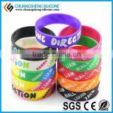 Custom Reflective Promotion Gift Silicone Bracelet thumbnail-2