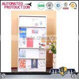 5 Shelves Cheap High Quality Library Furniture Steel Magazine Display Rack thumbnail-1