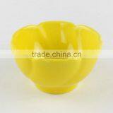 4.5"yellow Color Flower Shape Custom Ceramic Soup Bowl thumbnail-2