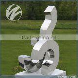 Modern Abstract Stainless Steel Garden Statues thumbnail-2