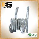 Wood Double Wheel Planter Decor Country Flower Pot Garden Decoration thumbnail-2