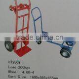 200kgs HT2009 Saleable 4 Pneumatic Wheels Hand Trolley thumbnail-1