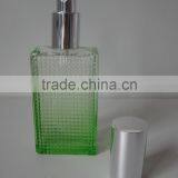 50ml Green Perfume Glass Bottle Aluminum Sprayer Empty Rectangular Glass Bottles thumbnail-5