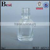 3ml Clear Square Nail Polish Bottle, Screw-on Top, Free Samples, Supplier thumbnail-1