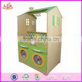 2017 New Products Funny Children Wooden Play Kitchen Sets W10C260 thumbnail-4
