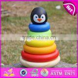 Girl Rainbow Stacker Wooden Educational Toys for Toddlers W13D135-S thumbnail-6