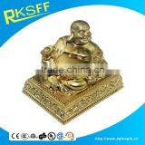 Shiny Gold Metal Alloy Lying Buddha Statue thumbnail-3