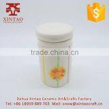 Cookie Candy Jars Kitchen Canister, Reindeer Ceramic Tea Storage Container, Spring Restaurant Decor