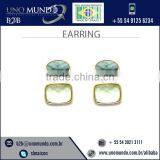 Single Green Stone Jewelry/Earring Available With Long Lasting Finish thumbnail-1