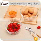 Popular Fashional Pretty Wholesale Clear Streak Glass Bowl Sala Glass Bowl For Fruit And Soup thumbnail-3