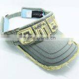 Custom Distressed Sun Visor Caps and Hats thumbnail-3