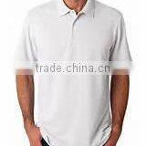 Custom 100% Cotton Slim Fit Golf Polo Shirt Unisex White Polo t Shirt thumbnail-3