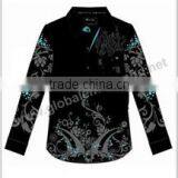 Black Collar Mens Brazil Poplin Dress Shirt WM-006 thumbnail-1