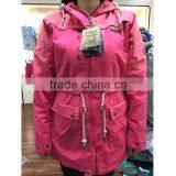 Women Wind-proof Jackets 100%cotton Long Style Stock Clothing, Stocklots Garments thumbnail-1