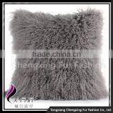 CX-D-04Q Wholesale Decorative Personalized Sheep Fur Cushion Cover thumbnail-1