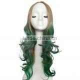 High Quality Halloween Wig Wavy Blonde Synthetic Full Lace Wigs For Sale Long Hair Sex Woman Wig thumbnail-3