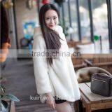 2016 Winter Real Mink Fur Overcoat With Hood Natural Mink Fur Hooded Coat thumbnail-2