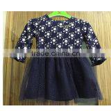 2017 New Autumn Design Long Sleeve Blue Lace Bottom thumbnail-1