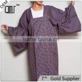 Newest Style Jacket With Squared Neck Haori Full Textured Yarn Dye Silk Kimono thumbnail-1