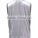 China Manufactory High Quality Light Color Tailored Unique Pocket Work Vest thumbnail-4