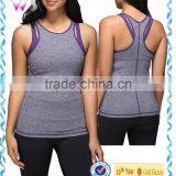 Wholesale Gym Yoga Fitness Womens Sports Black Tank Top thumbnail-1