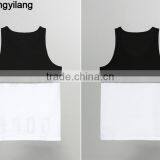 High Quality Cotton Tank Top Stitching Fashionvest, Wholesale Custom Tank Top in Guangzhou thumbnail-3